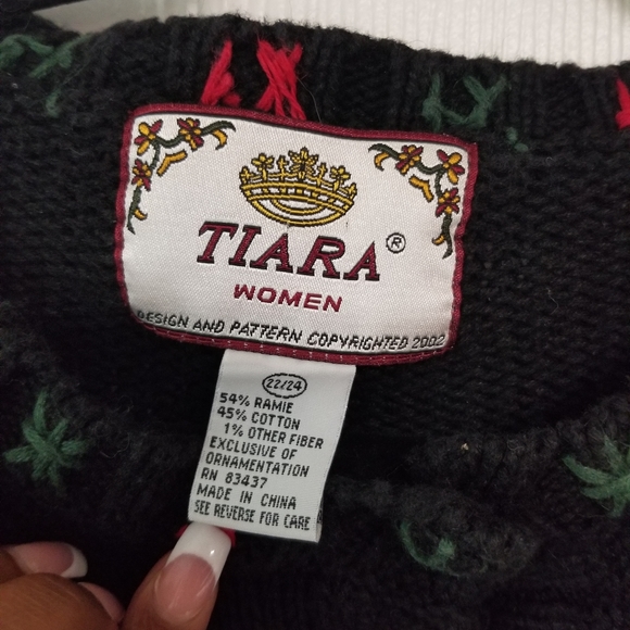 Christmas Ugly Sweater Cardigan Sz 22/24 - Picture 2 of 16